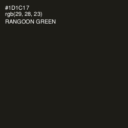#1D1C17 - Rangoon Green Color Image